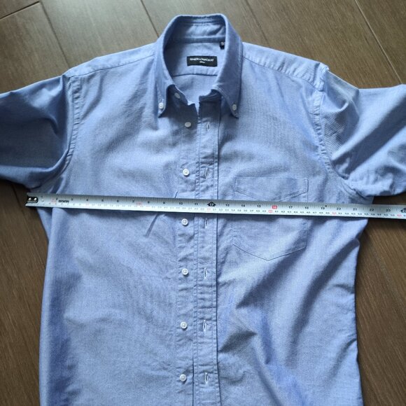 Spier & Mackay slim fit blue oxford shirt - Picture 2 of 4